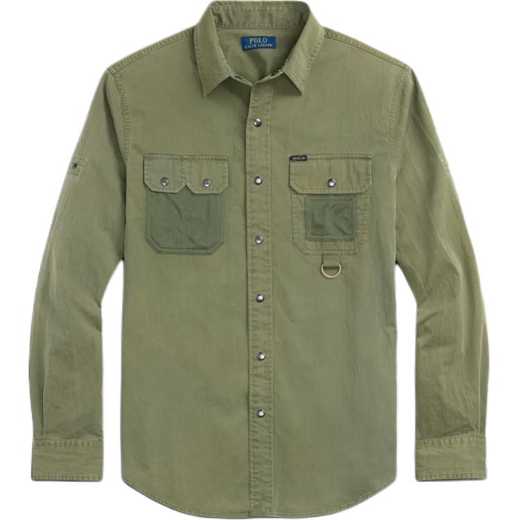 Polo Ralph Lauren FW24 Shirt Classic Version Men's Dark Olive Green MNPOWOV16823812-