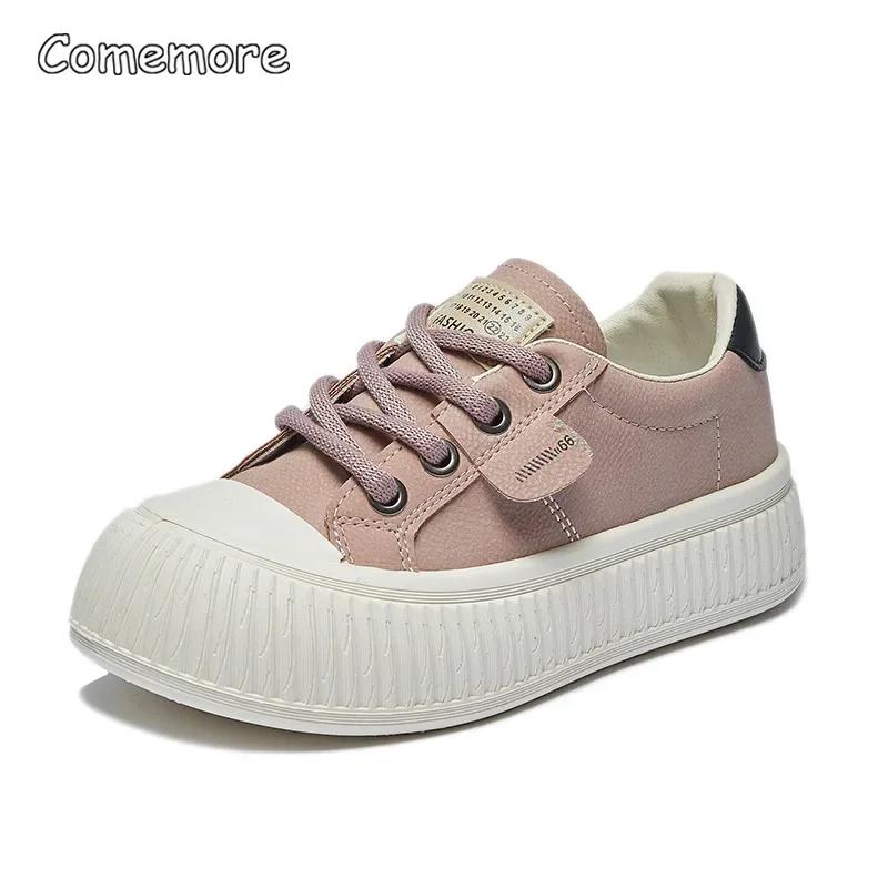 Fashion Comemore Women Fashion Casual Solid Color Sneakers Female Shoe Ladies 2025 Autumn New Designer Sports Shoes Zapatillas De Mujer