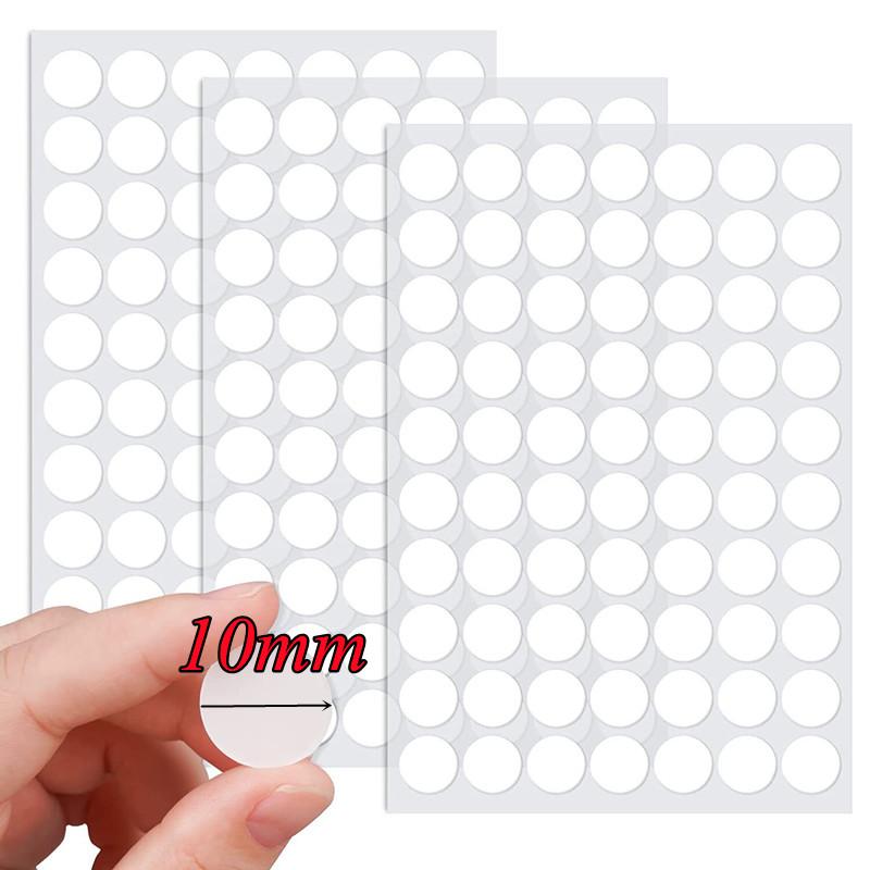 50Pcs Double Sided Adhesive Tape Dots Refillable Transparent Round No Traces Strong Waterproof Sticker Household Office Supplies
