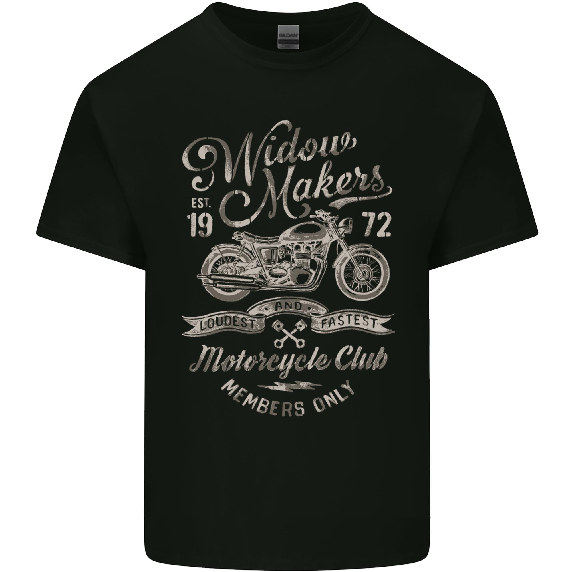 Widowmakers Motorcycle Motorbike Biker Unisexs Light Cotton TShirt S