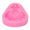 Household Kitchen Pink Dancing Skirt Silicone Mould Baking Cake Cookie Mold DIY ToolPink