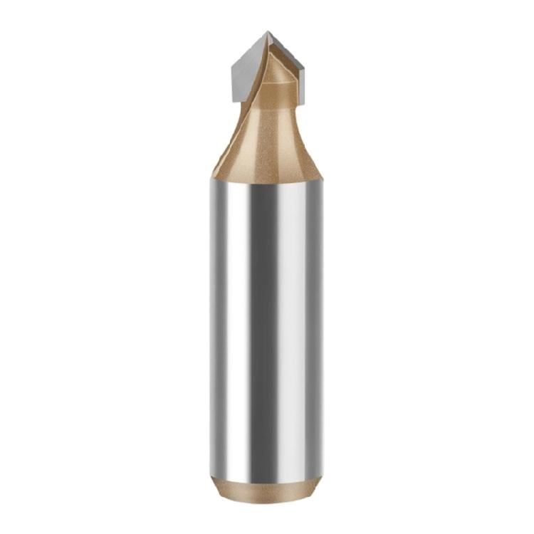 Industrial 12mm Shank V Grooves Router Bit 90°Cutting Angle Woodworking Tool For Professional Carpentry Applications