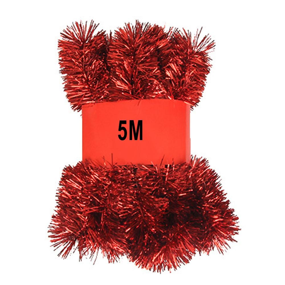 Stylish Christmas Bar Tops Ribbon Tinsel Garland 5M Length Delightful Decor