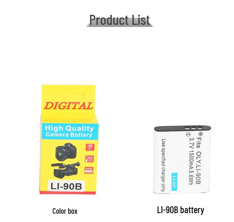 LI-90B Battery for Olympus TG Series Cameras (TG6, TG5, TG4, TG3, TG2, TG1)