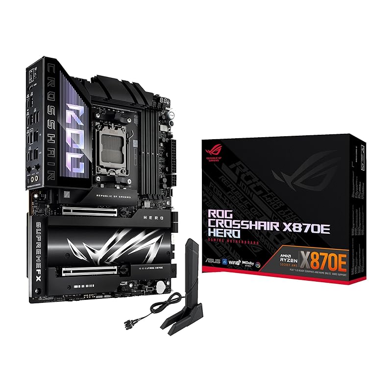 

ASUS ROG CROSSHAIR X870E HERO AMD Ryzen 9000 series AM5 correspondence Equipped with chipset ATX Motherboard/domestic authorized distributor product