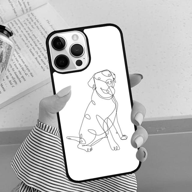 Cute Labrador Retriever Phone Case Cover For iPhone 16 15 14 Plus XR XS Apple 16 11 12 13 Mini Pro Max Coque