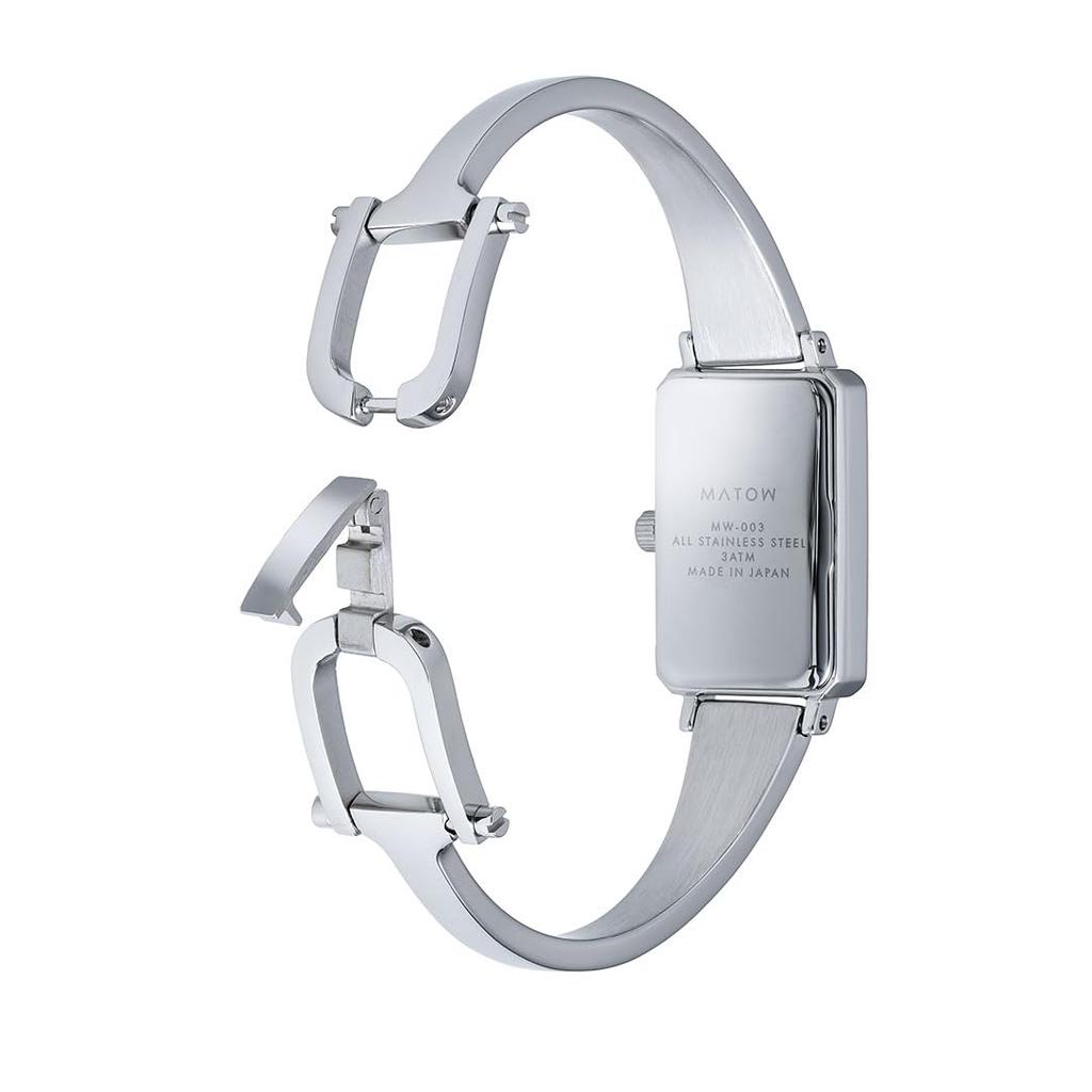 Authorized Dealer MATOW Tsuki Gekka Square mw003004 [MATOW] Women's Watch, Silver/White,