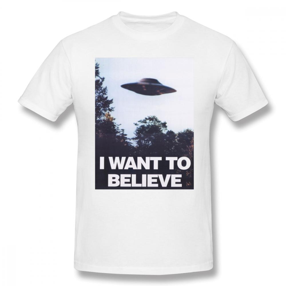 Retro TV tričko Akta X, kterému chci věřit Tričko Harajuku Gothic Streetwear Top Unisex Ležérní oversized trička