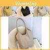 Spacious Oversized Tote Bag For Women 2024 Minimalist Korean Style Soft Pu Shoulder Bag