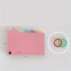 125 PCS Tabbed Index Cards, Colorful 3 x 5 Inch Flash Card Dividers Cards Ruled Notecards with 2 rings for Learning Note Taking To Do List
