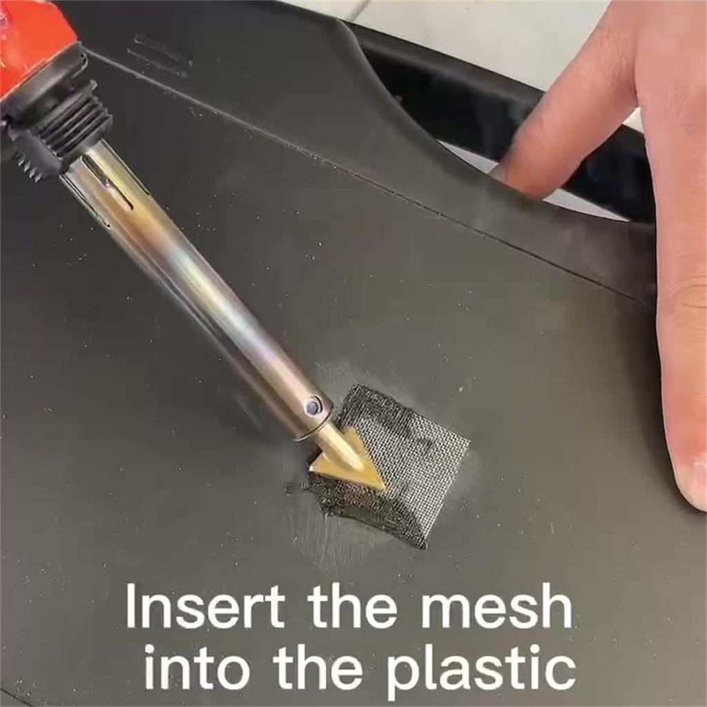 Plastic Soldering Iron Flat Head Smoothing Triangular Copper Head Tool