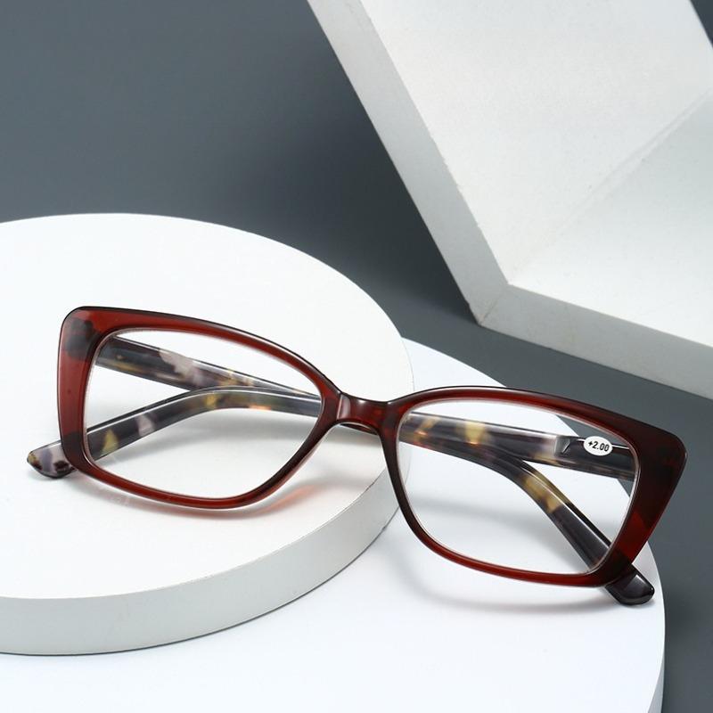 New Anti-blue Light Reading Glasses Men and Women Square Frame Ultra-light High-definition Presbyopia Glasses Fashion Glasses