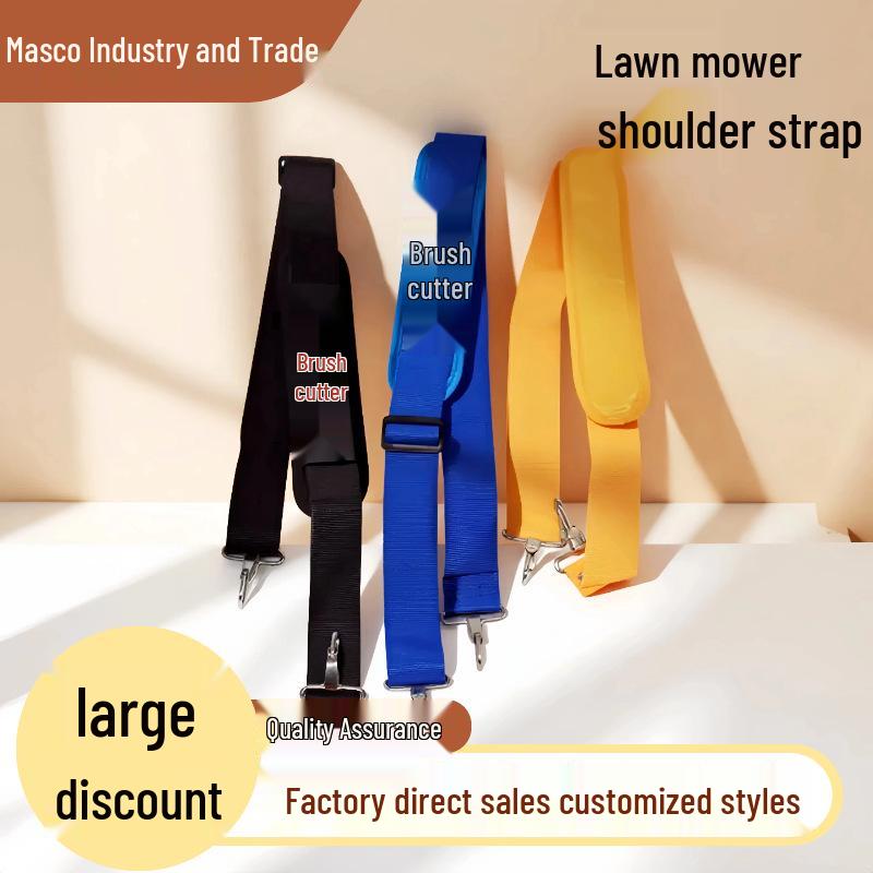 Cross-Border Single Shoulder Thickened Brush Cutter Harness, Side-Mounted Lawn Mower Accessory, Customizable