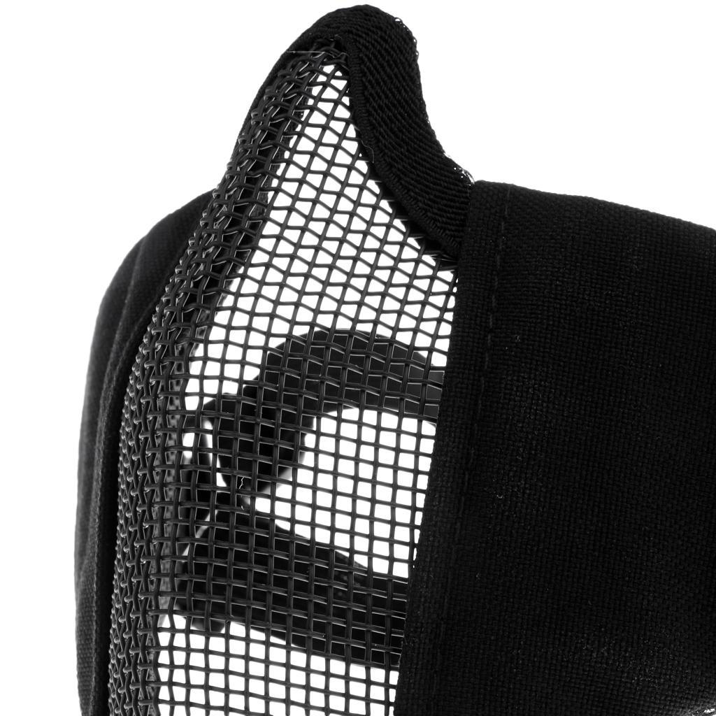 Masque Pliable Demi-Maillage 15cm Confortable Réglable Inférieur 5 Couleurs Disponibles