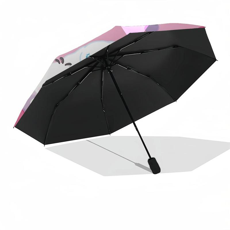 1pc Hello Kitty & Friends Automatic Opening/Closing Umbrella with Foldable Design, 8-Bone Iron Frame, Outdoor, Perfect Gift for Fans, Travelers, Every