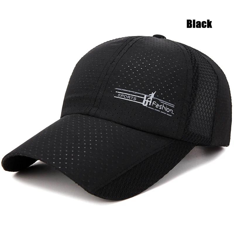 

Spring and Summer Korean Version Quick-Drying Baseball Cap Outdoor Mountaineering Travel Sun Hat Breathable Perforated Hat чёрный