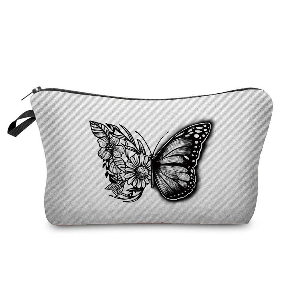 Women Flower Print Cosmetic Bag Toiletries Organize Travel Storage Case 6670