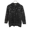 Duemila Di Mila Schon Made In Japan Leaf Pattern 7 Minutes Sleeve Knit Cardigan Women Used
