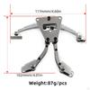 Rear Suspension DIY Parts Kit Stainless Steel Repair Part Replacement Accessories for 1: 14 RC