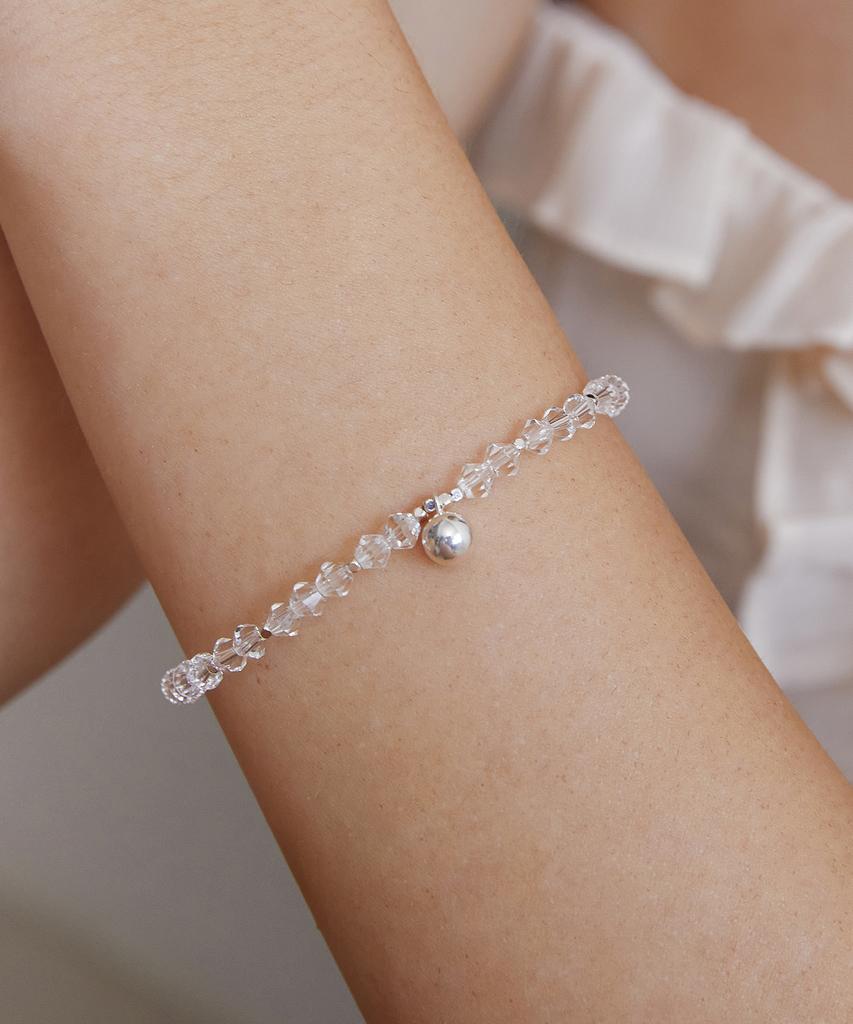 Tatiana (Silver 925) Swarovski Bead Ball Bracelet Br1800
