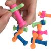 Sensory ABS Screwing Toy Colorful Fidget Pencil Toppers for 4pcs/set Autism Toys