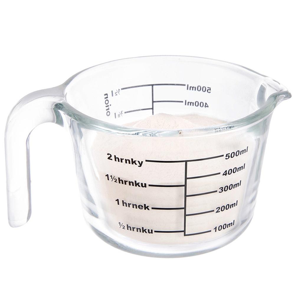 Miarka Kuchenna Szklana Kubek Do Odmierzania Produktów Spożywczych 500 Ml