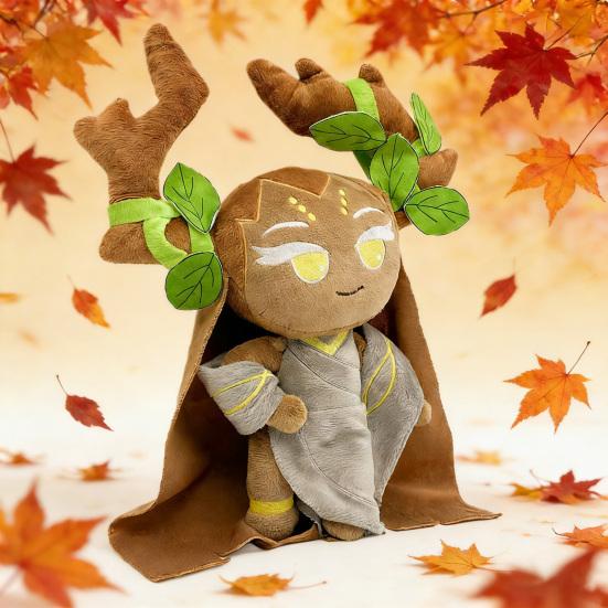 Jucărie de pluș Shadow Milk Cookie Personaj moale umplut din Cookie Run Păpușă adorabilă de colecție Cadou pentru ameliorarea stresului pentru fani Copii