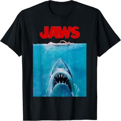 Camiseta Póster Sobredimensionado Tiburón
