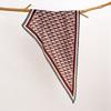 Retro Cotton and Linen Feel Triangular Silk Scarf Women's Four-season Versatile Neck Protection Scarf Headscarf Commuting Accessories Scarf