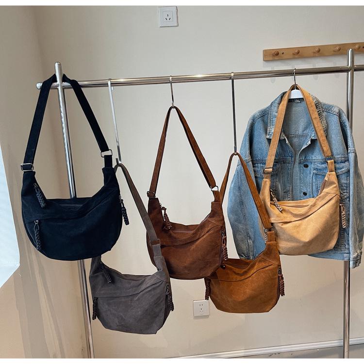 Autumn & Winter Korean Style Versatile Tote Bag - Trendy Large Capacity Dumpling Crossbody Shoulder Bag