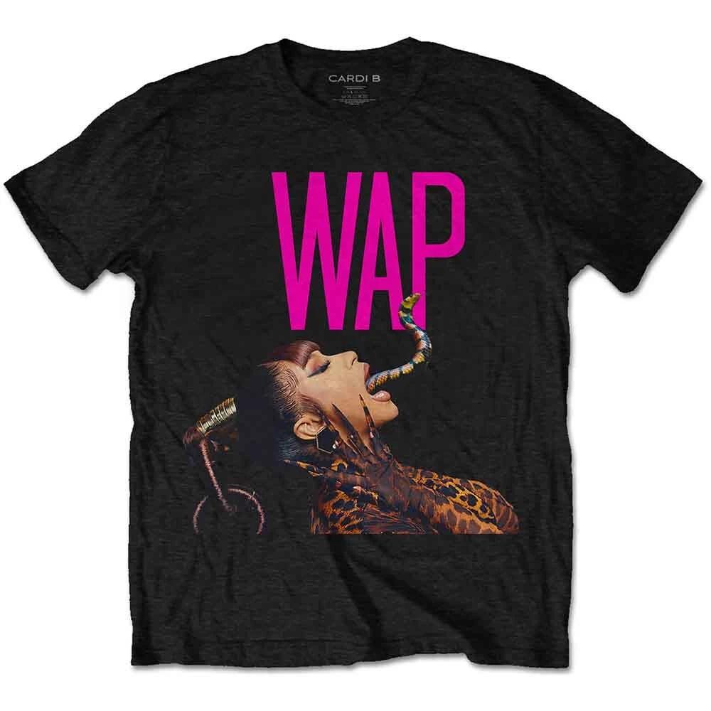 

Cardi B Dripping Snake T-Shirt Black New M