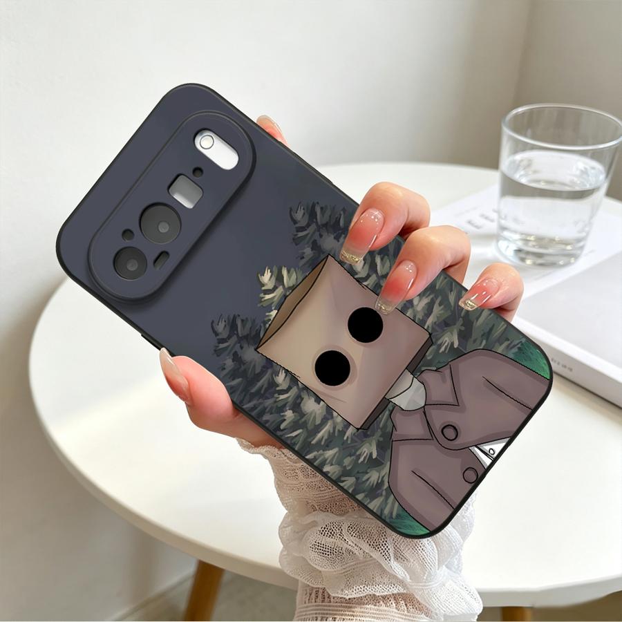Case for Google Pixel 10A 8a 6 7 8 Pro 6a 9a 7a 10 9 Pro XL Funda Phone Cover Dark Grey Box Man
