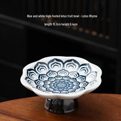 Zhi Shi Ceramic High-Footed Fruit Plate