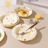 Ceramic Heart Polka Dot Plate