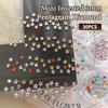 1 Box 30 Pcs Sparkling Pentagram Zircon Nail Charms Cute Minimalist Flatback Rhinestones 3Mm Multi-Color Mini Star Gems Nail Parts