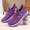 Shoes Women's Casual Shoes Large Size Women's Shoes Breathable Single Shoes Middle-aged and Elderly Mother Shoes Soft Soles Not Tired Feet Fly-wove