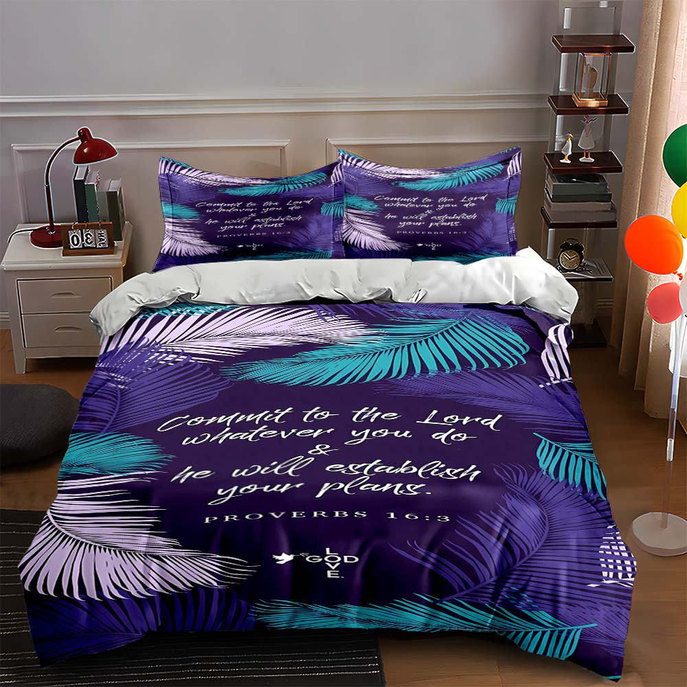 

Tropical leaf motif Bedding Duvet cover sets Duvet covers Pillowcases gifts (1 * Duvet Cover 2 * Pillowcases, without duvet insert) 135x200cm
