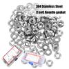 160/295Pcs Stainless Steel Conical Washer Replacement Countersunk Head Tapping Screw Washer Easy to Installation