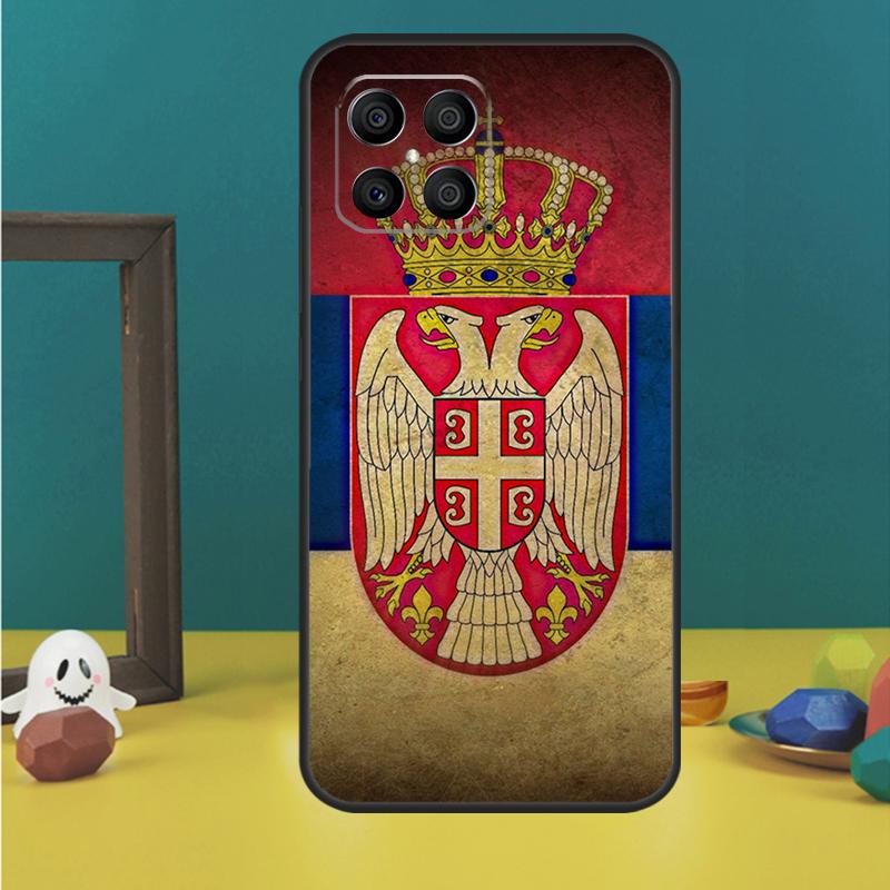 Serbia Flag For Huawei P50 Pro P40 P30 P20 Lite Nova 9 5T P Smart 2021 Case For Honor X8 X7 X9 50