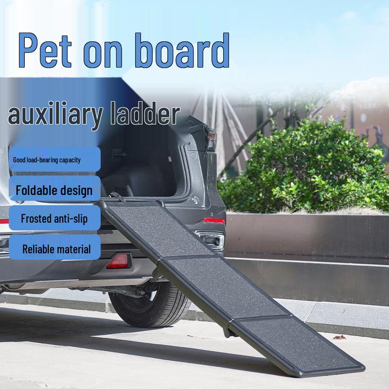 Foldable Anti-Slip Pet Stairs for Large Dogs - Climbing Ladder for Cars