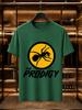 2026 New Cotton Tshirt Cartoon Ant Vintage Print Crew Neck Casual Short Sleeve