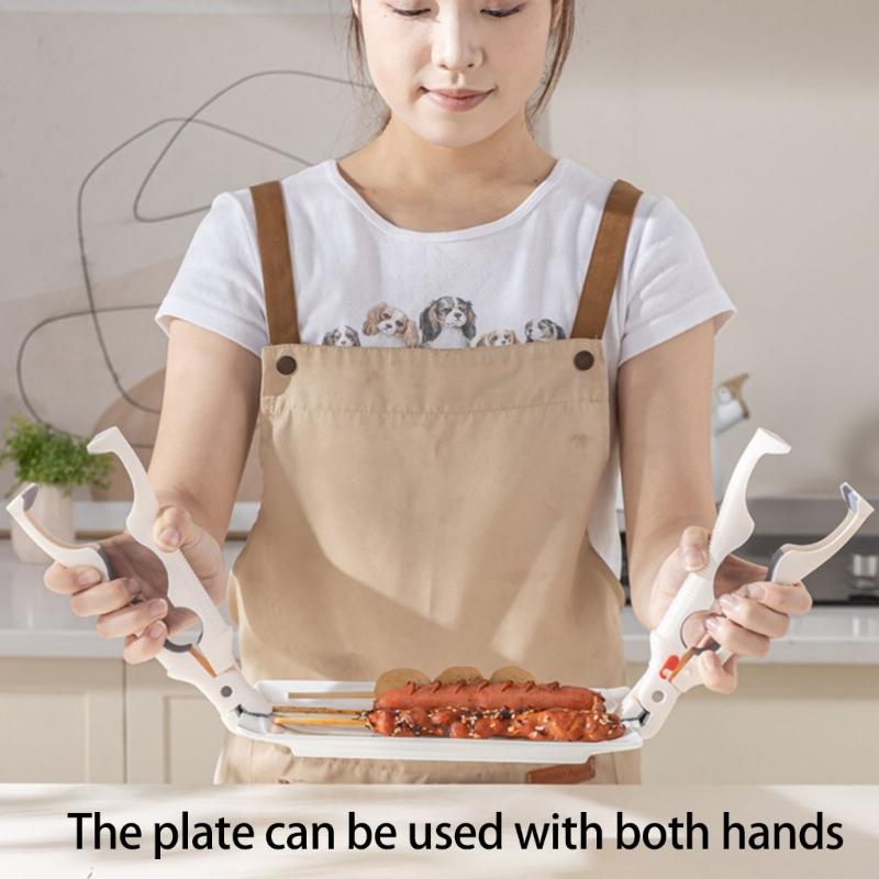 Heatproof Handle Bowl Holder Clamp Heat Resistant Plates Tongs Anti Scalding Hot Dish Gripper for Commercial Use