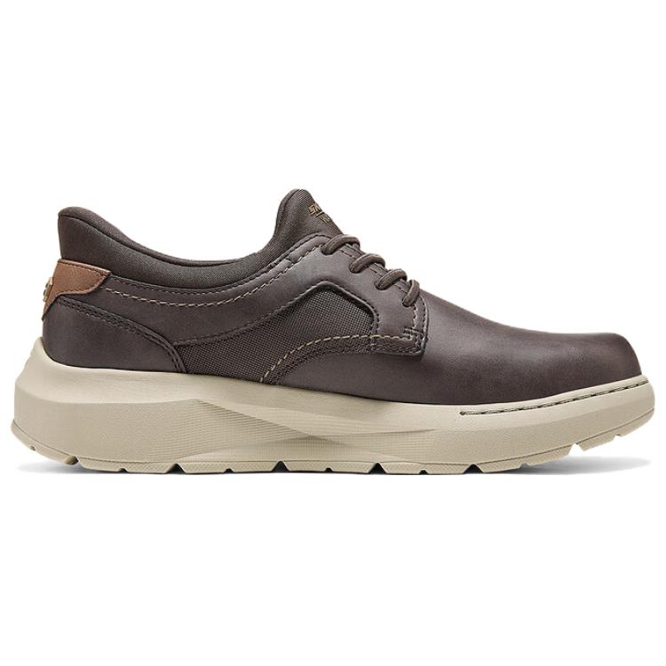 Skechers Codzienne Tkanina Skóra syntetyczna Wygodne Wszechstronne Buty codzienne Buty męskie Brązowe 205703-CHOC