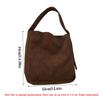 Vintage Corduroy Shoulder Bag With Large Capacity Handbag Casual Underarm Bucket Bags For Travel School And Shopping