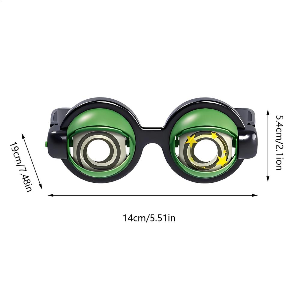 

Crazy Glasses Wink Novelty Blinking Glasses Goofy Eyes Glasses for Party Performance Kids Boys Girls Youth Teens Adults Shows зелёный