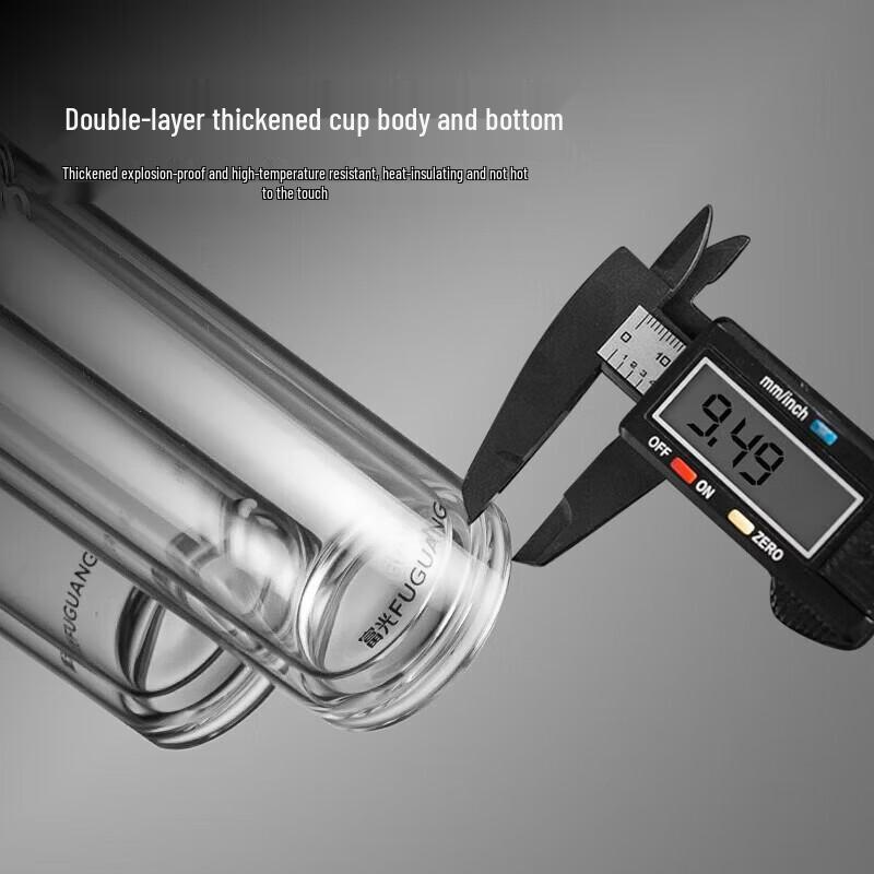 FUGUANG Double Wall Borosilicate Glass Tea Infuser Bottle