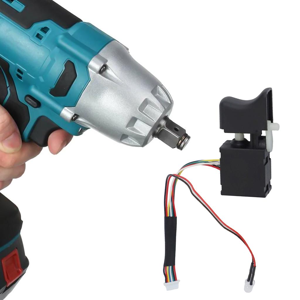 Wrench Switch Electric Drill Switch Built-in Light Easy To Install Brushless Drill Spare Parts Electric Switch