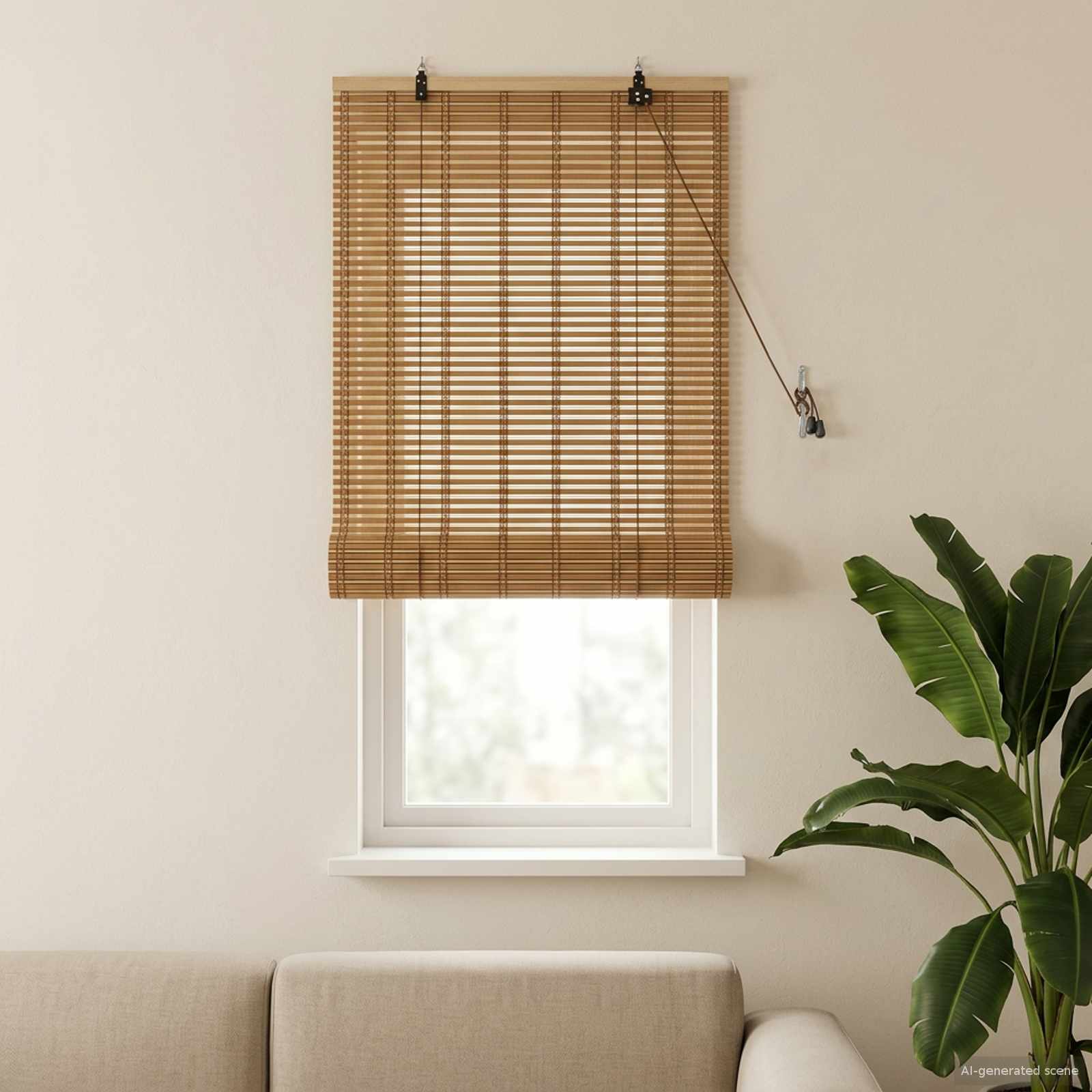 Natürliche Rollos 50 x 160 cm Bambus