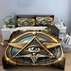 Eye, triangle, wings, globe. Bedding sets Duvet cover sets Duvet covers Pillowcases(1 * Duvet Cover 2 * Pillowcases without duvet insert)