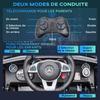 Children's electric car licensed Mercedes SLC 300 12V max speed 5 km/h sound and light effects remote control black